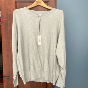 Halston grey sweater NWT